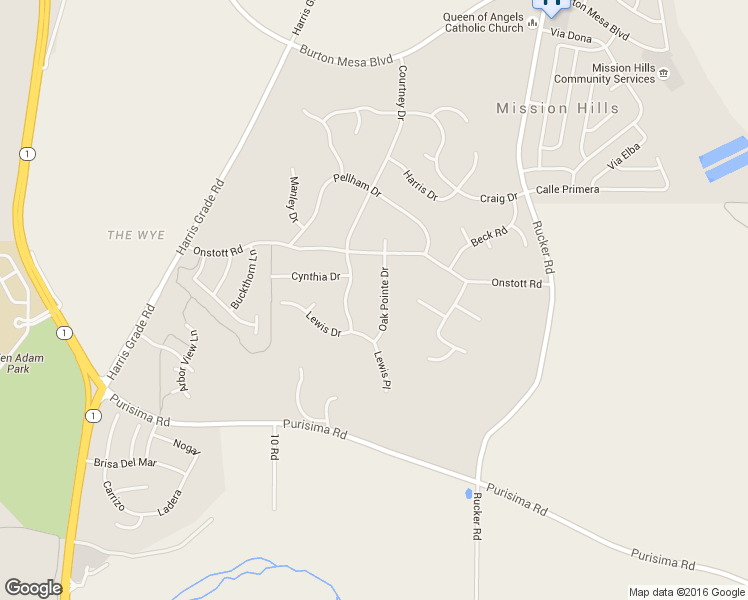 map of restaurants, bars, coffee shops, grocery stores, and more near 3011 Oak Pointe Drive in Lompoc