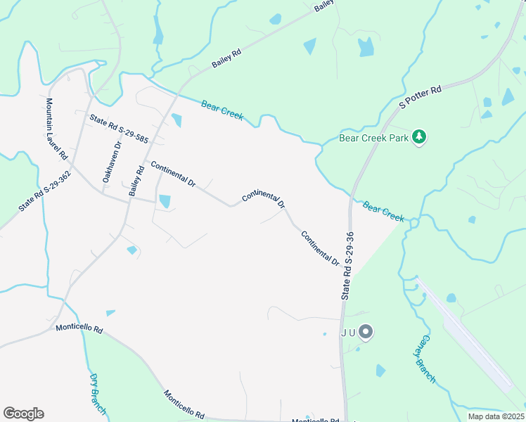 map of restaurants, bars, coffee shops, grocery stores, and more near 2422 Continental Drive in Lancaster