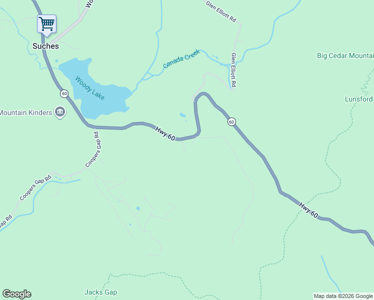 map of restaurants, bars, coffee shops, grocery stores, and more near 65 Caldwell Mountain Road in Suches
