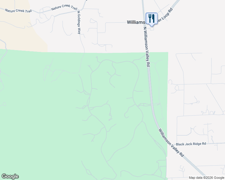 map of restaurants, bars, coffee shops, grocery stores, and more near 9760 Clear Fork Road in Prescott