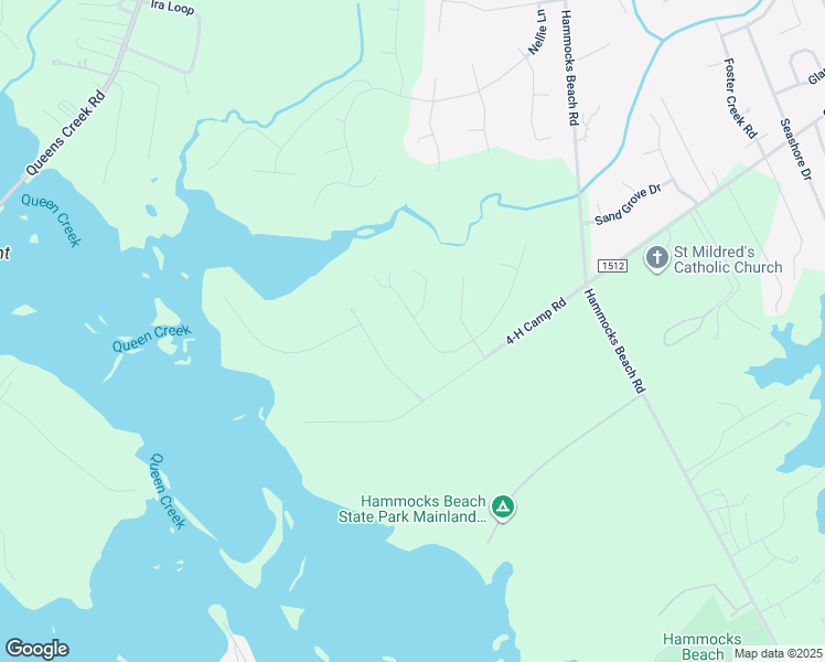 map of restaurants, bars, coffee shops, grocery stores, and more near 317 Clam Digger Court in Swansboro