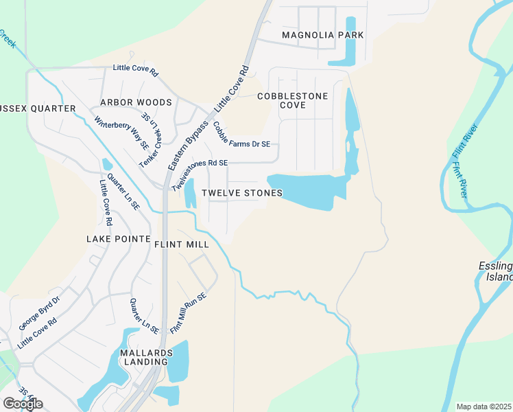 map of restaurants, bars, coffee shops, grocery stores, and more near 3116 Longshadow Way Southeast in Owens Cross Roads