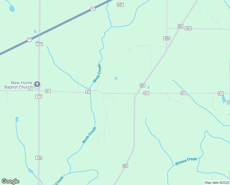 map of restaurants, bars, coffee shops, grocery stores, and more near 3566 County Road 61 in Pisgah
