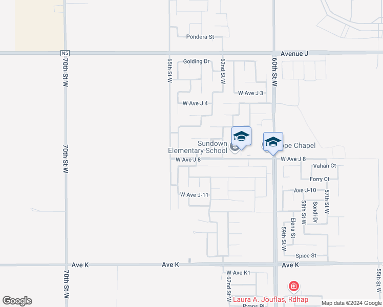 map of restaurants, bars, coffee shops, grocery stores, and more near 6314 Jonathon Street in Lancaster