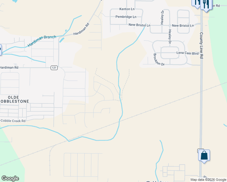 map of restaurants, bars, coffee shops, grocery stores, and more near 43 Dylan Road in Madison