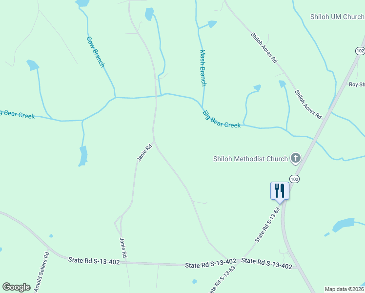 map of restaurants, bars, coffee shops, grocery stores, and more near 1935 Oakland Church Road in Chesterfield