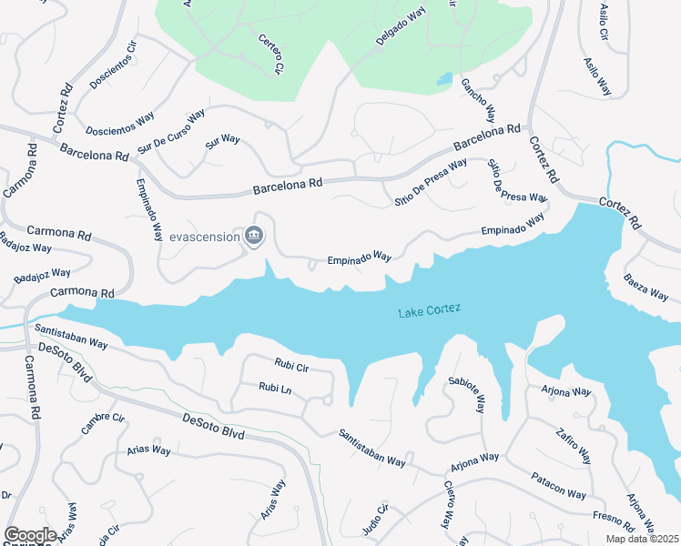 map of restaurants, bars, coffee shops, grocery stores, and more near 73 Empinado Way in Hot Springs