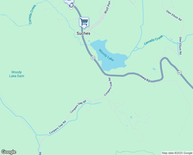 map of restaurants, bars, coffee shops, grocery stores, and more near 1716 Georgia 60 in Suches