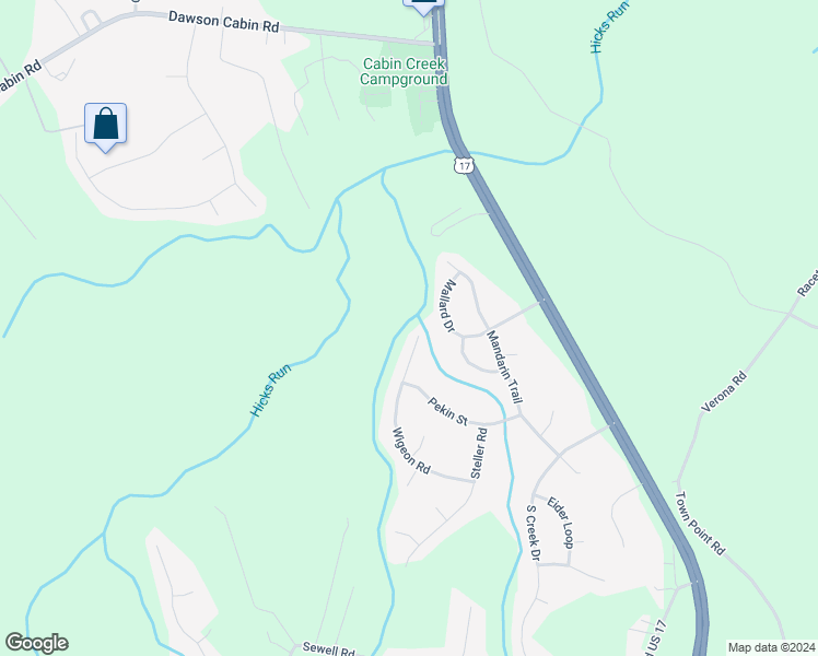 map of restaurants, bars, coffee shops, grocery stores, and more near 104 Wigeon Road in Jacksonville