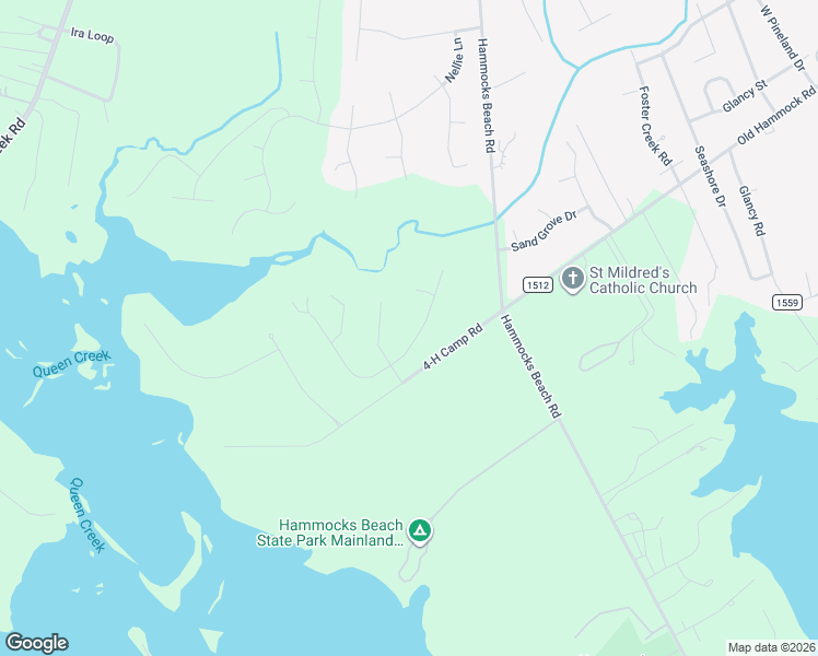 map of restaurants, bars, coffee shops, grocery stores, and more near 211 Marsh Hen Court in Swansboro