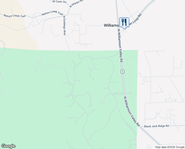 map of restaurants, bars, coffee shops, grocery stores, and more near 9805 Clear Fork Road in Prescott