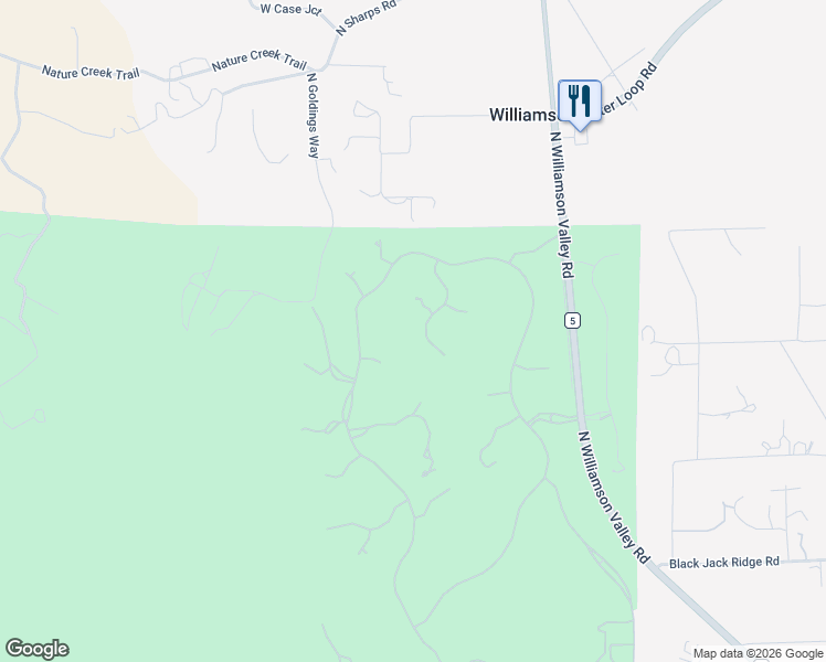 map of restaurants, bars, coffee shops, grocery stores, and more near 9805 Clear Fork Road in Prescott