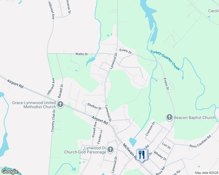 map of restaurants, bars, coffee shops, grocery stores, and more near 1911 Lynwood Drive in Lancaster