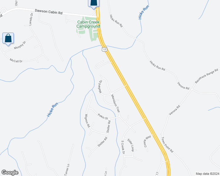 map of restaurants, bars, coffee shops, grocery stores, and more near 804 Mandarin Trail in Jacksonville