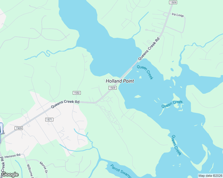 map of restaurants, bars, coffee shops, grocery stores, and more near State Road 1509 in Hubert