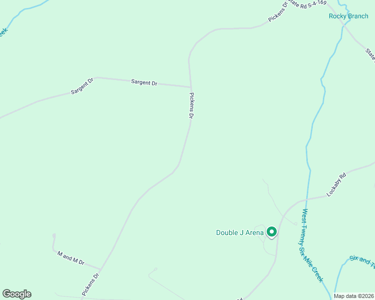 map of restaurants, bars, coffee shops, grocery stores, and more near 318 Pickens Drive in Pendleton