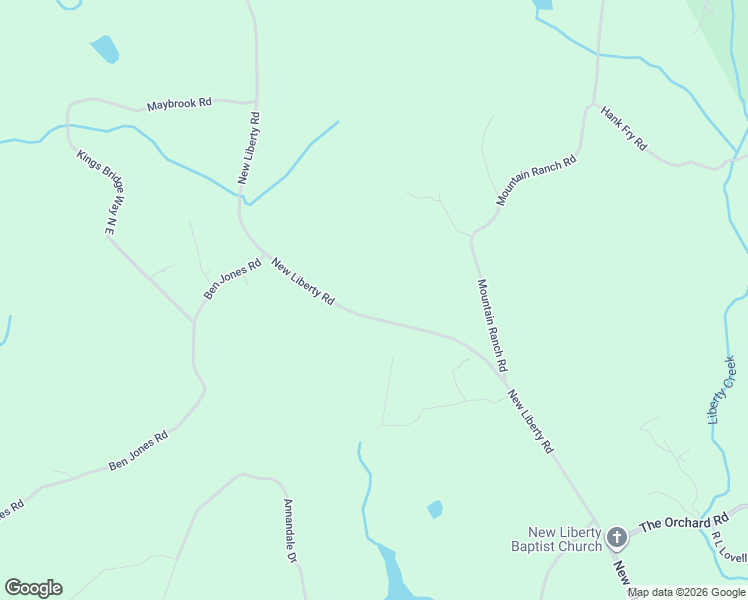 map of restaurants, bars, coffee shops, grocery stores, and more near 4850 New Liberty Road in Clarkesville