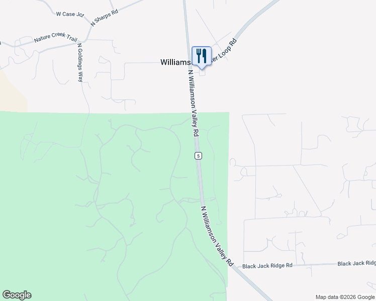 map of restaurants, bars, coffee shops, grocery stores, and more near 9899 North American Ranch Road in Prescott