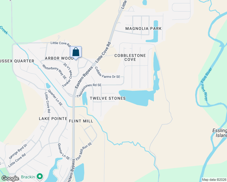 map of restaurants, bars, coffee shops, grocery stores, and more near 3031 Twelvestones Road Southeast in Owens Cross Roads