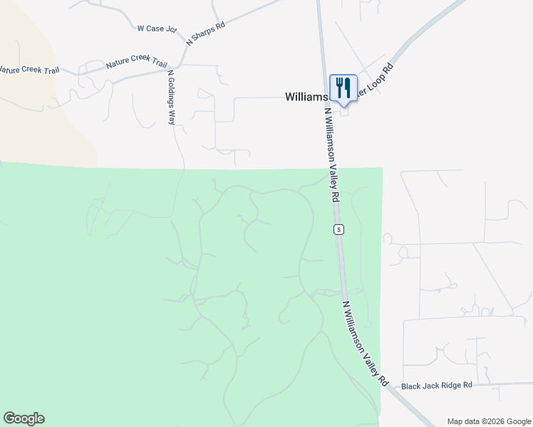 map of restaurants, bars, coffee shops, grocery stores, and more near 9915 Clear Fork Road in Prescott