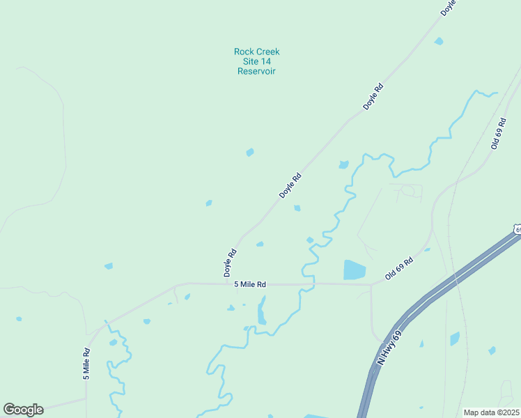 map of restaurants, bars, coffee shops, grocery stores, and more near 4388 Doyle Road in Kiowa