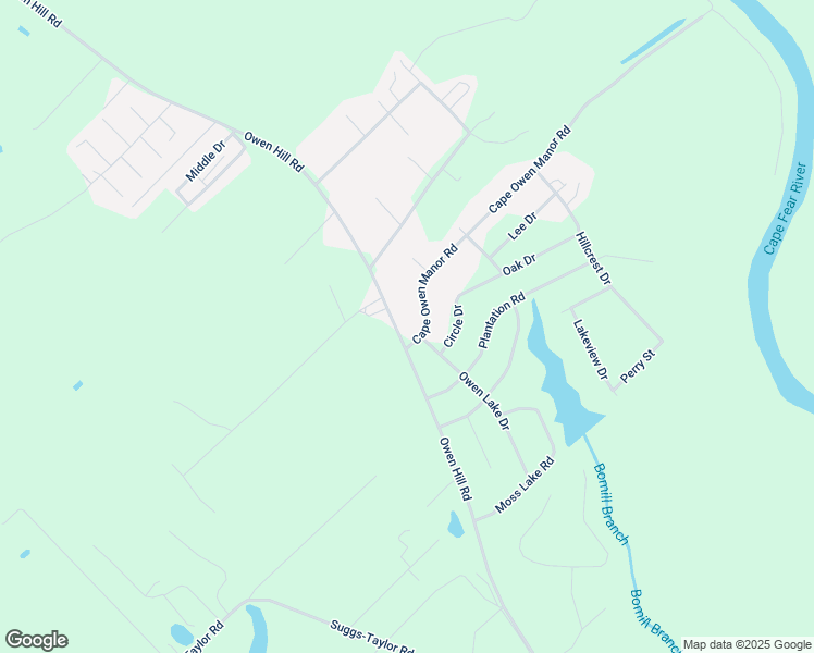map of restaurants, bars, coffee shops, grocery stores, and more near Owen Hill Road in Bladen County