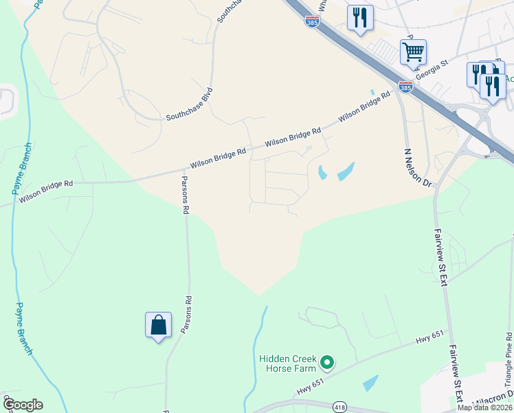 map of restaurants, bars, coffee shops, grocery stores, and more near 207 Wilson Bridge Road in Fountain Inn