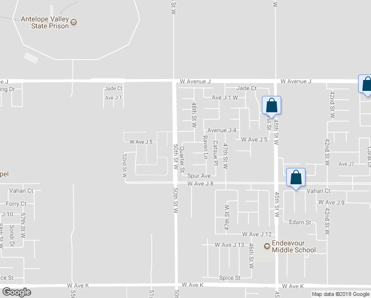 map of restaurants, bars, coffee shops, grocery stores, and more near 44116 Quarter Street in Lancaster