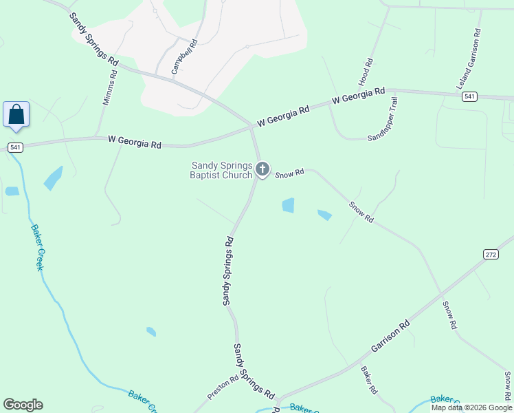 map of restaurants, bars, coffee shops, grocery stores, and more near 350 Sandy Springs Road in Pelzer