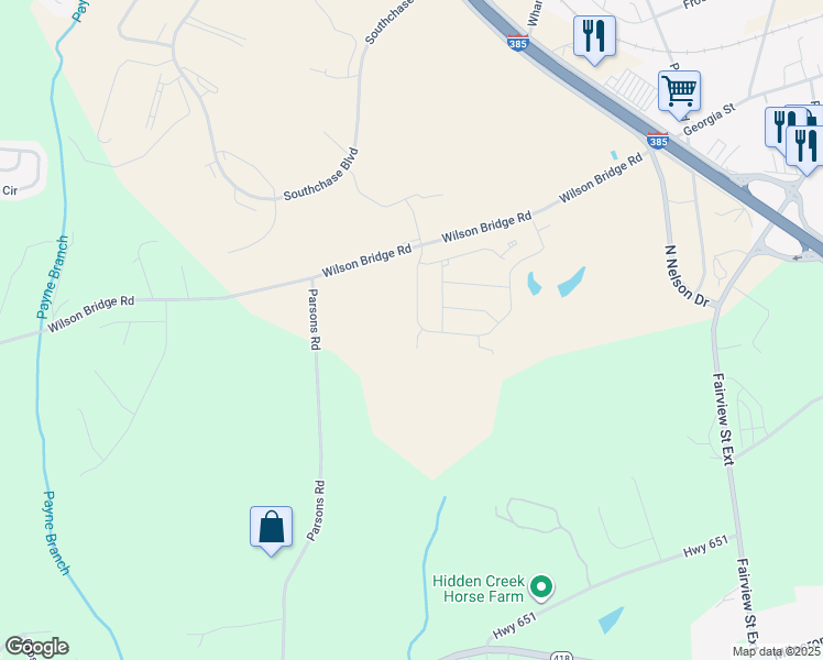 map of restaurants, bars, coffee shops, grocery stores, and more near 207 Wilson Bridge Road in Fountain Inn