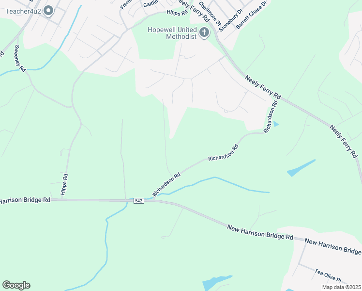 map of restaurants, bars, coffee shops, grocery stores, and more near 38 Spaar Lane in Simpsonville