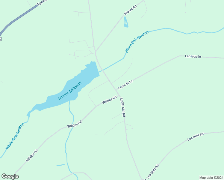 map of restaurants, bars, coffee shops, grocery stores, and more near 1523 Wilkins Road in Lumberton