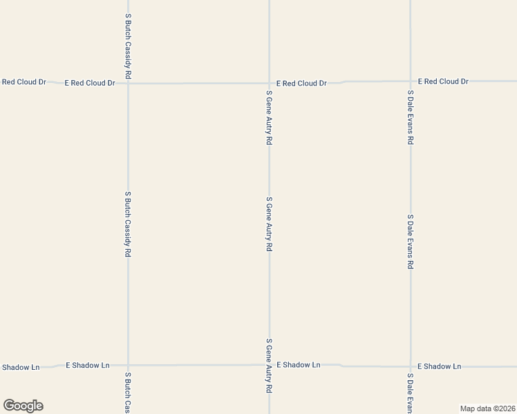 map of restaurants, bars, coffee shops, grocery stores, and more near 18695 South Gene Autry Road in Yucca