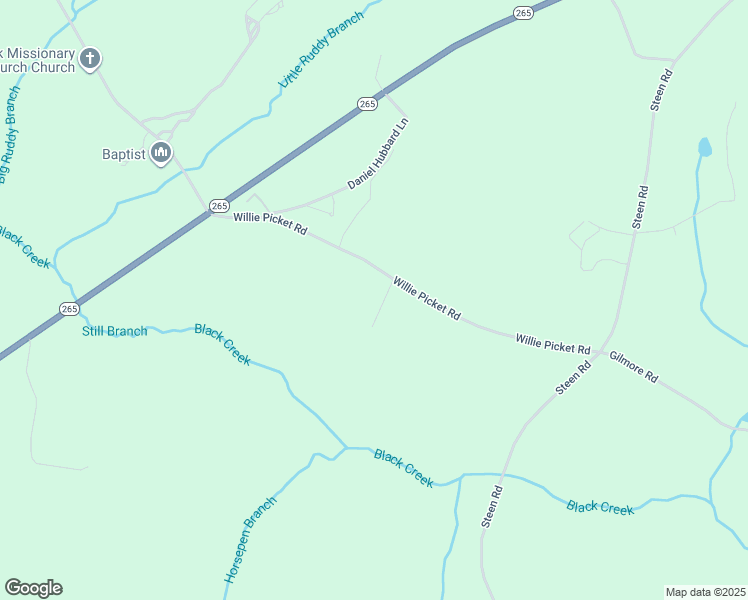 map of restaurants, bars, coffee shops, grocery stores, and more near 535 Willie Pickett Road in Mount Croghan