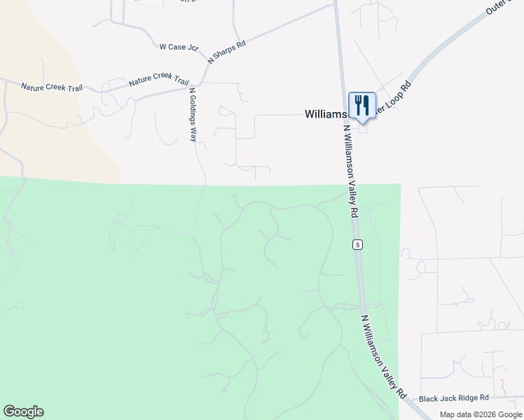 map of restaurants, bars, coffee shops, grocery stores, and more near 9940 Clear Fork Road in Prescott