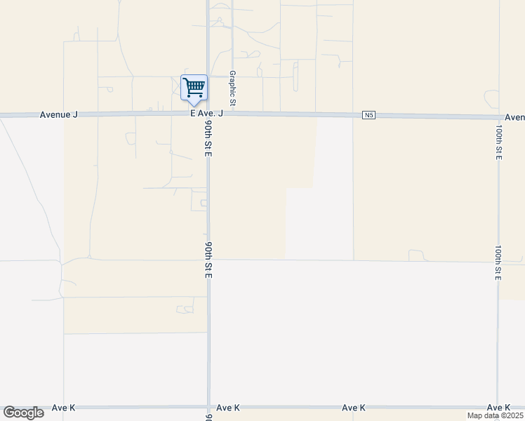 map of restaurants, bars, coffee shops, grocery stores, and more near East Avenue J6 in Lancaster