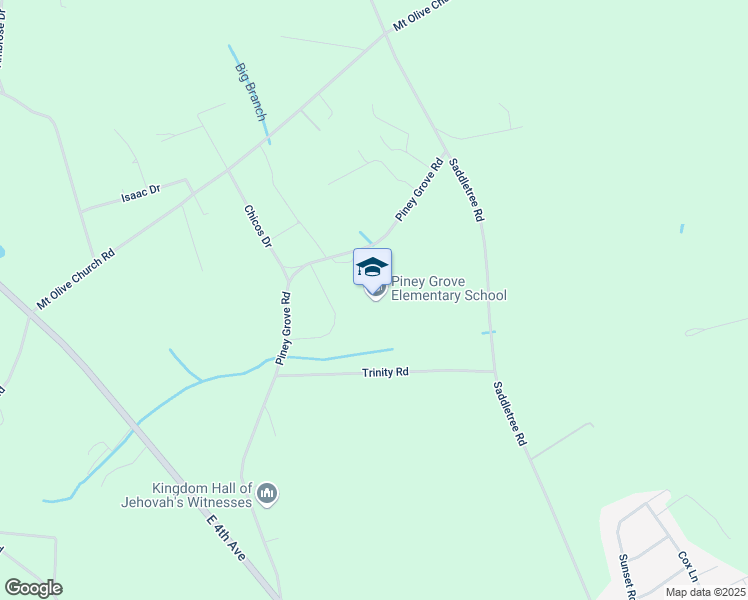 map of restaurants, bars, coffee shops, grocery stores, and more near 1680 Piney Grove Road in Lumberton
