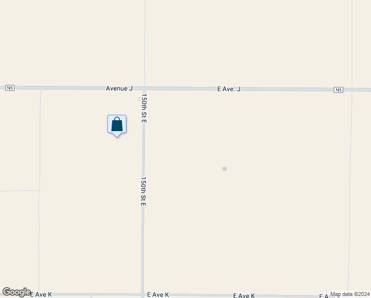 map of restaurants, bars, coffee shops, grocery stores, and more near 152nd Street East in Los Angeles County