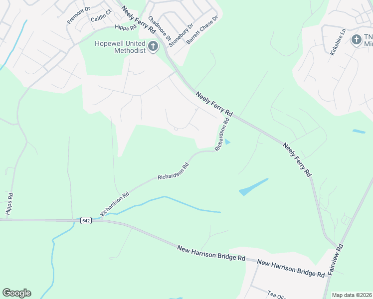 map of restaurants, bars, coffee shops, grocery stores, and more near 243 Richardson Road in Simpsonville