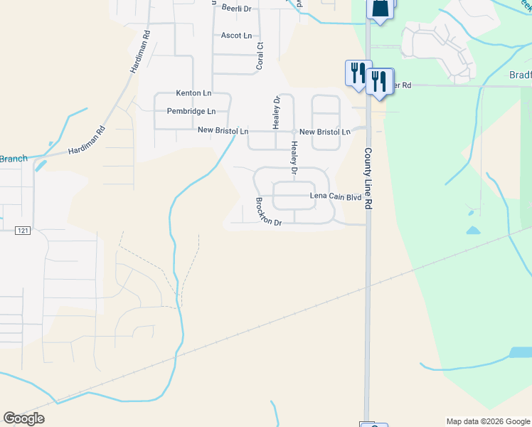 map of restaurants, bars, coffee shops, grocery stores, and more near 209 Brockton Drive in Madison