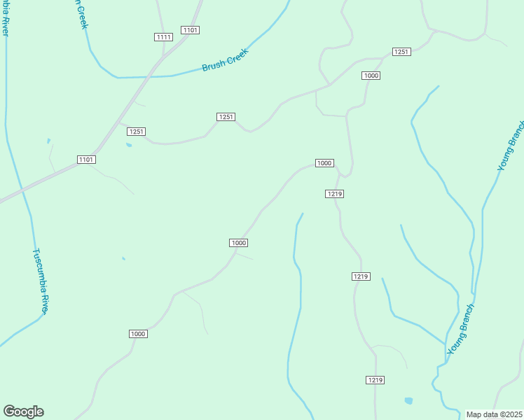 map of restaurants, bars, coffee shops, grocery stores, and more near 310 County Road 1000 in Booneville