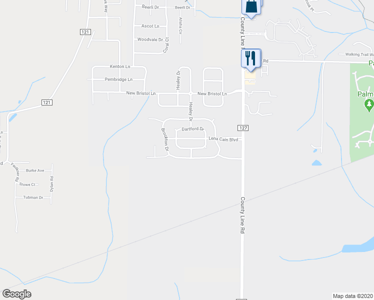 map of restaurants, bars, coffee shops, grocery stores, and more near 212 Dartford Drive in Madison