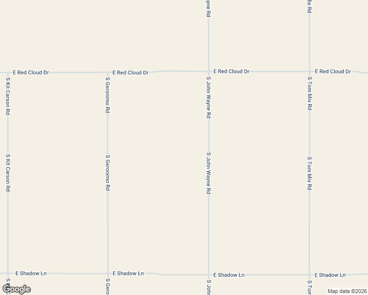 map of restaurants, bars, coffee shops, grocery stores, and more near South John Wayne Road in Yucca