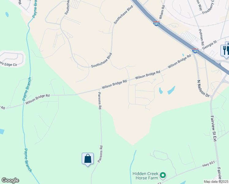 map of restaurants, bars, coffee shops, grocery stores, and more near 207 Wilson Bridge Road in Fountain Inn