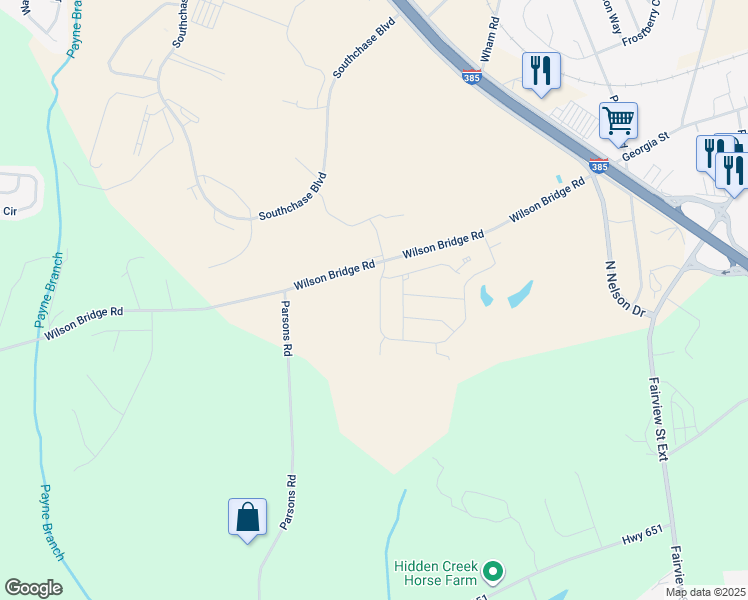 map of restaurants, bars, coffee shops, grocery stores, and more near 207 Wilson Bridge Road in Fountain Inn