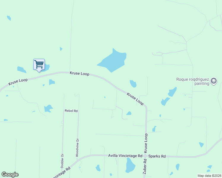 map of restaurants, bars, coffee shops, grocery stores, and more near 2797 Kruse Loop in Alexander