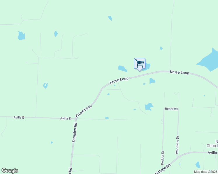 map of restaurants, bars, coffee shops, grocery stores, and more near 1701 Kruse Loop in Alexander