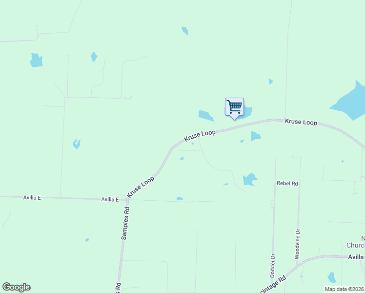 map of restaurants, bars, coffee shops, grocery stores, and more near 1701 Kruse Loop in Alexander