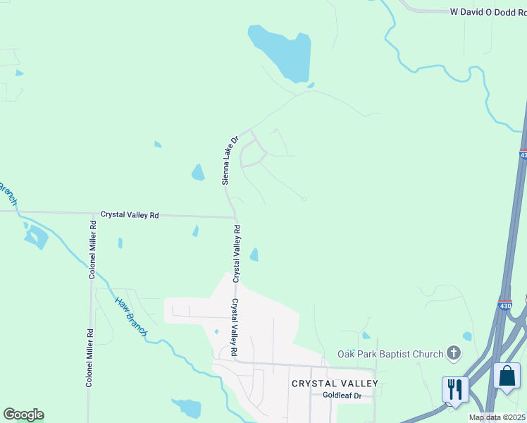 map of restaurants, bars, coffee shops, grocery stores, and more near 40 Marchwood Cove in Little Rock