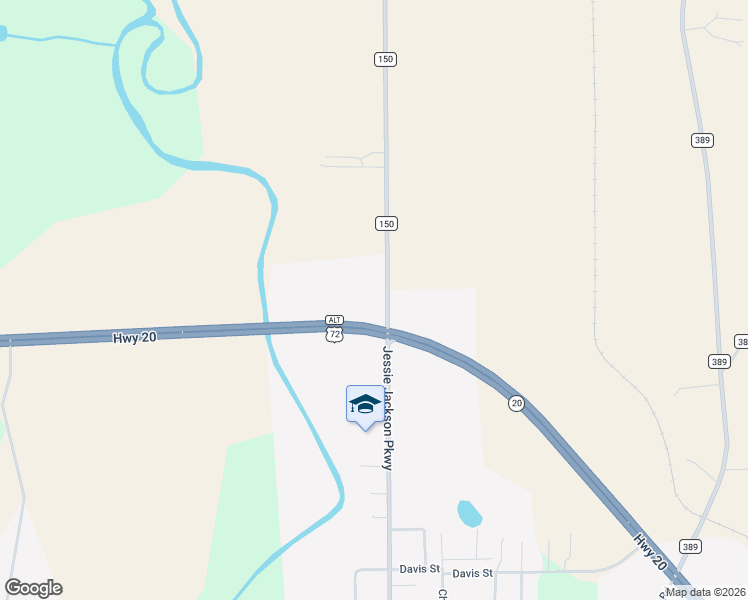 map of restaurants, bars, coffee shops, grocery stores, and more near 13241 County Road 150 in Courtland